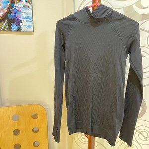 lululemon Athletica Women Black hoodie Long Sleeve Top Pull Over Shirts Size 4